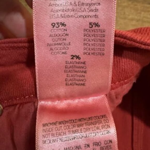 Mother Denim High Waisted Looker in Hot Rod Red - Picture 7 of 10